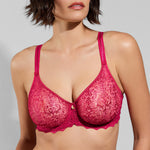 cassiopee pink full cup bra