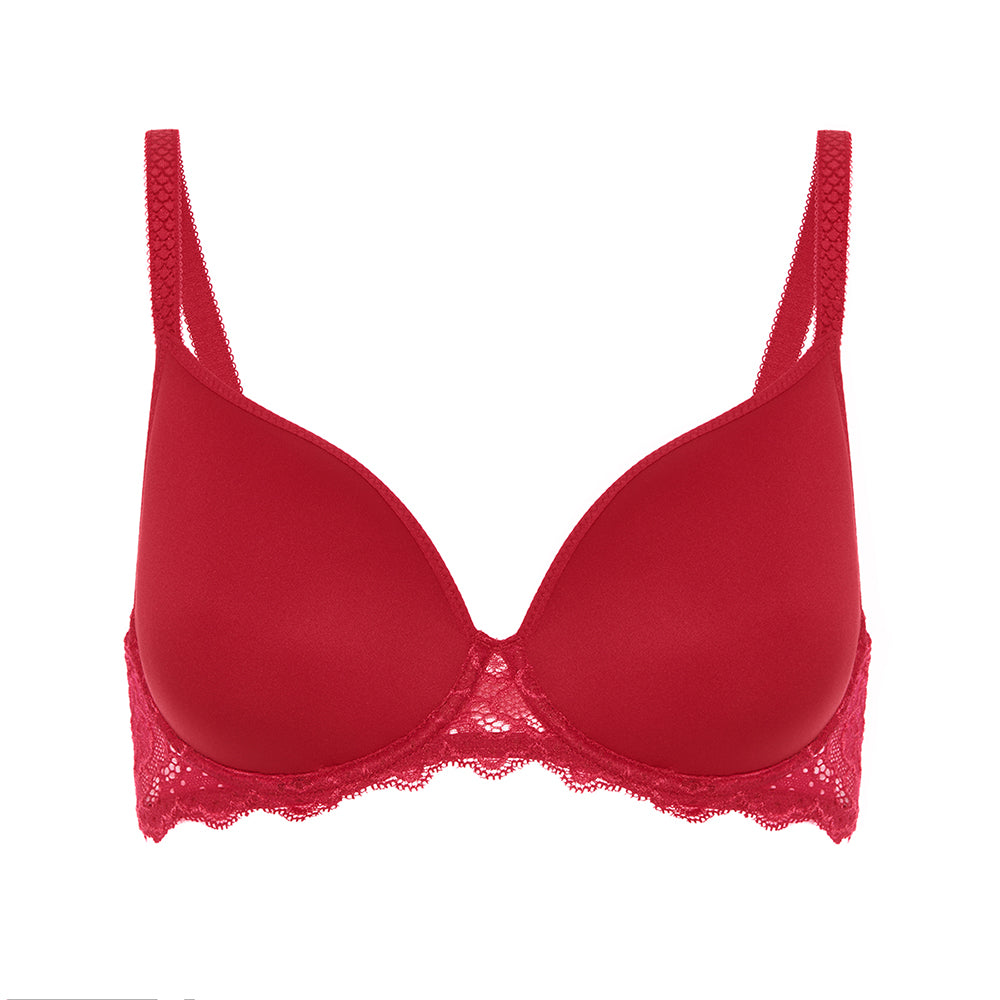CARESSE - 3D plunge bra skin rose Simone Pérèle – Simone Pérèle UK