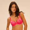 simone perele pink push up bra