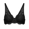 karma lace black plunge bra