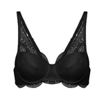 karma lace black plunge bra