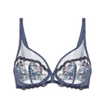 blue lace bra