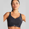 black non wired sports bra