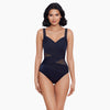 miraclesuit navy swimsuit