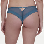 chantelle blue lace thong