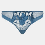 chantelle blue lace thong