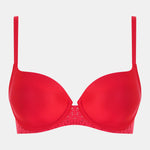 chantelle red t shirt bra