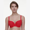 chantelle red bra