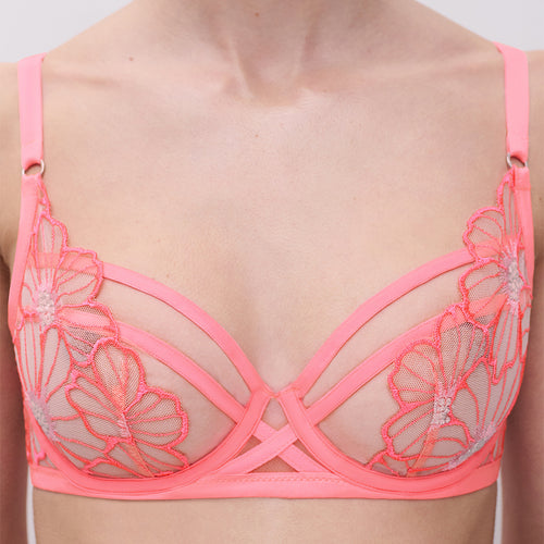  chantelle floral embroidery bra