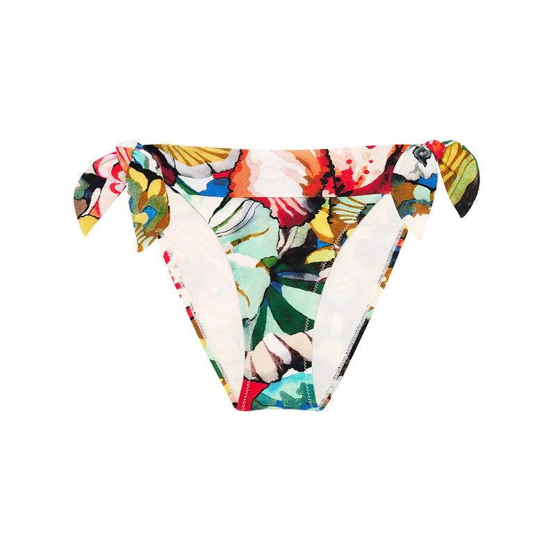 Diva Mo Flower Print Tie Side Bikini Bottom