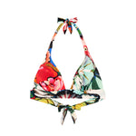 Donia Flower Print Push Up Bikini Top