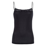 black lace camisole