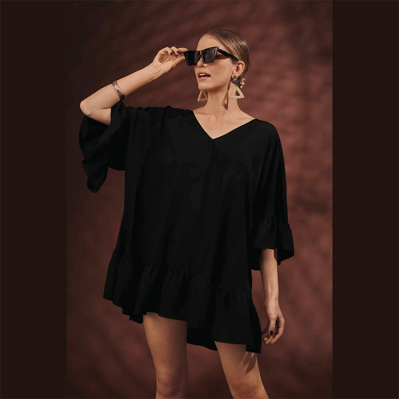 black beach tunic