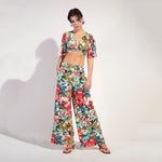 Pitta Flower Print Loose Beach Trousers