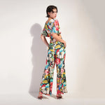 Pitta Flower Print Loose Beach Trousers