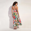 Rona Flower Print Long Wrap Dress