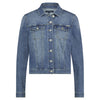 red button classic denim jacket