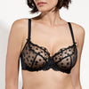 empreinte black half cup bra tess