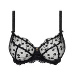 empreinte black half cup bra