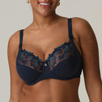 blue full cup bra