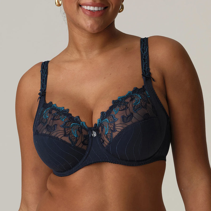 blue full cup bra