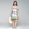 Hester Palm Trees Shirt Dress