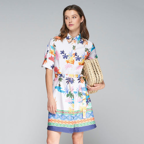 vilagallo palm mini dress