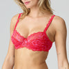 marie jo red lace bra