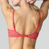 marie jo red lace bra