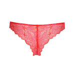 marie jo red lace thong