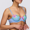 marie jo blue padded balconette bra