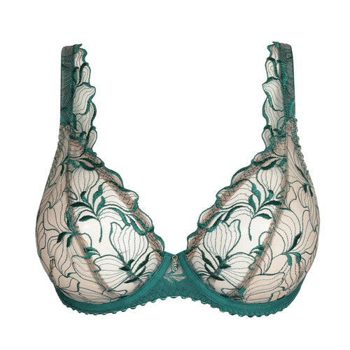 lace green bra